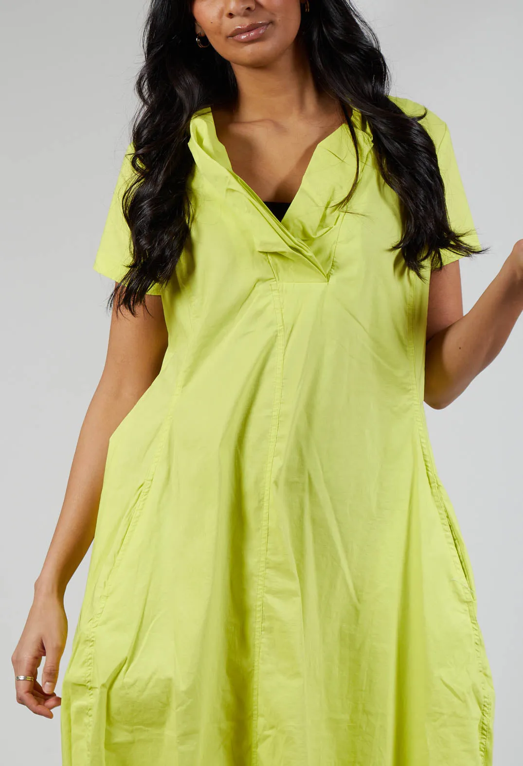 Tailored Short Sleeve Tulip Dress in Sun