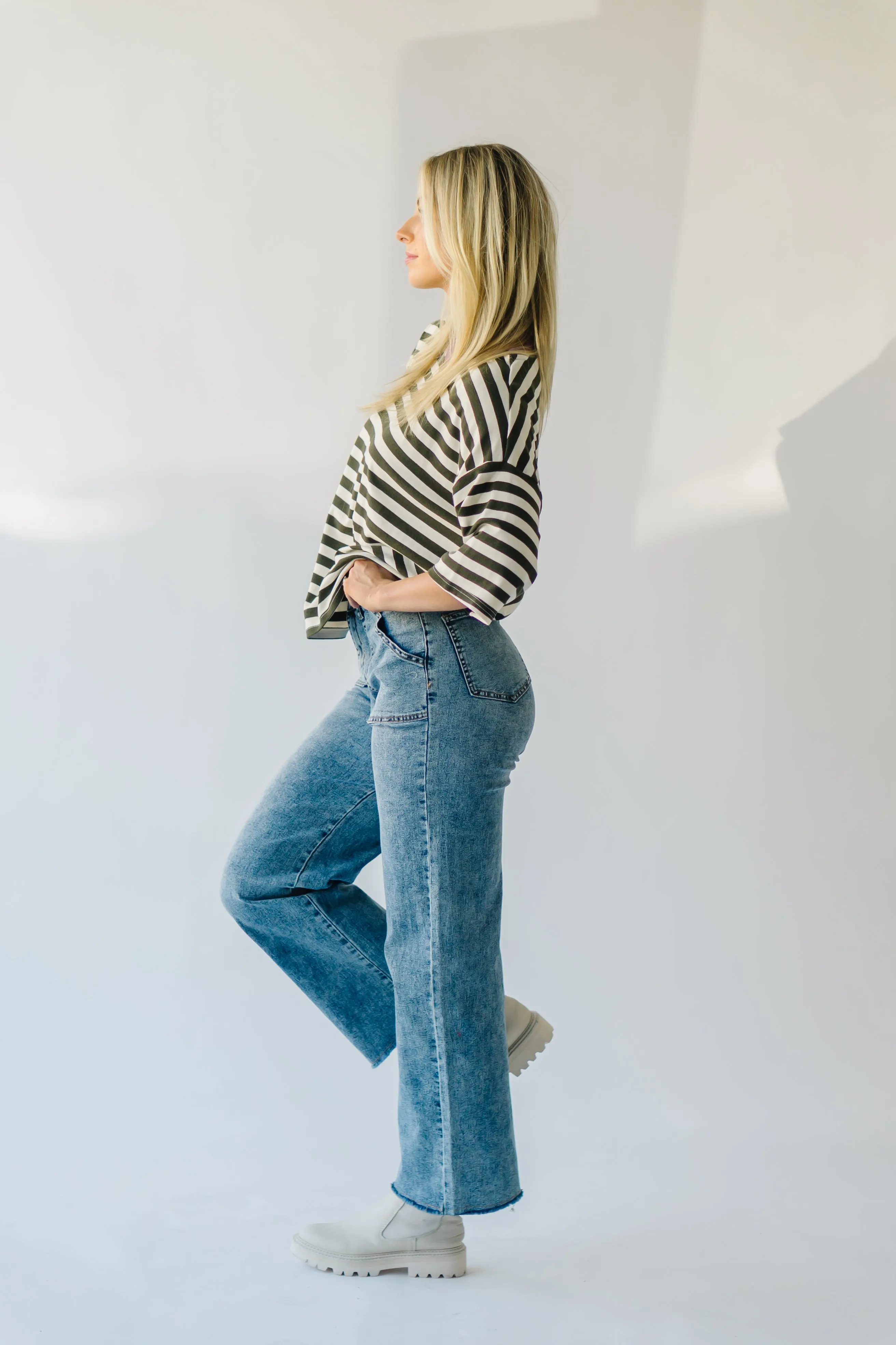 The Moberg Wide Leg Jean in Medium Wash