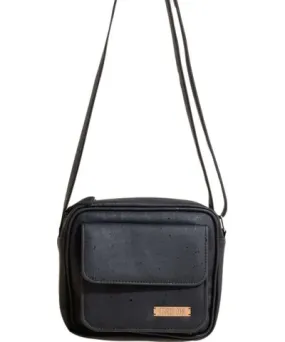 Tiradia Cork Women's Black On The Go Crossbody