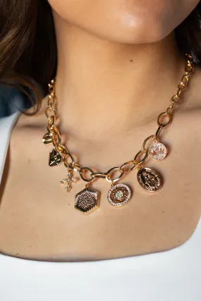 Top Pick Gold Charm Necklace