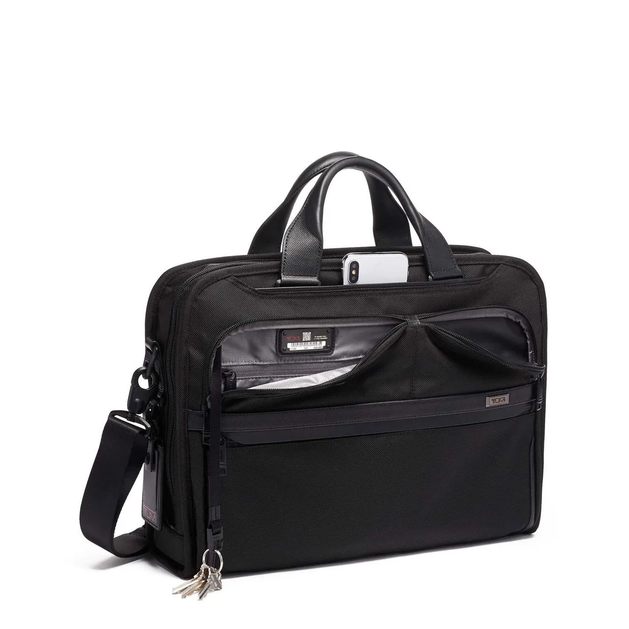 TUMI Alpha Organizer Portfolio Briefcase 32cm - BLACK