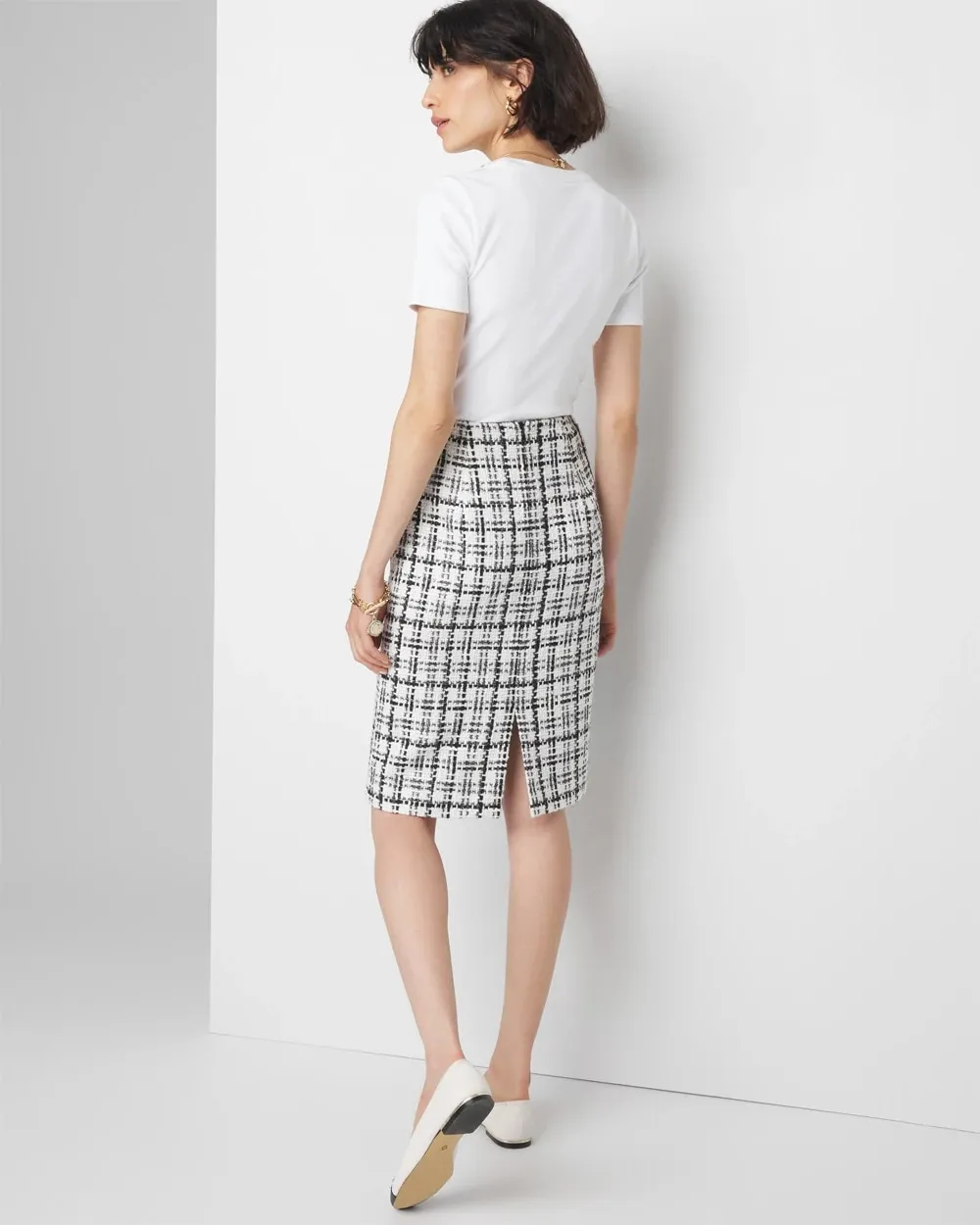 Tweed Pencil Skirt