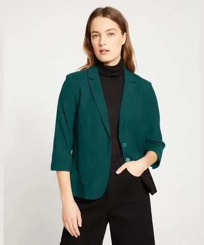 Universal Standard Meg Double Luxe Short Blazer