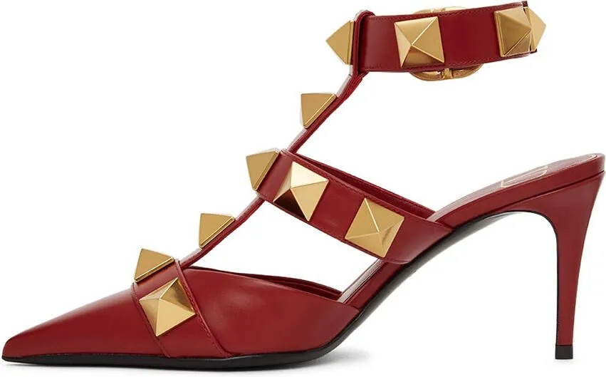 Valentino Garavani Red Roman Stud 80 Heels