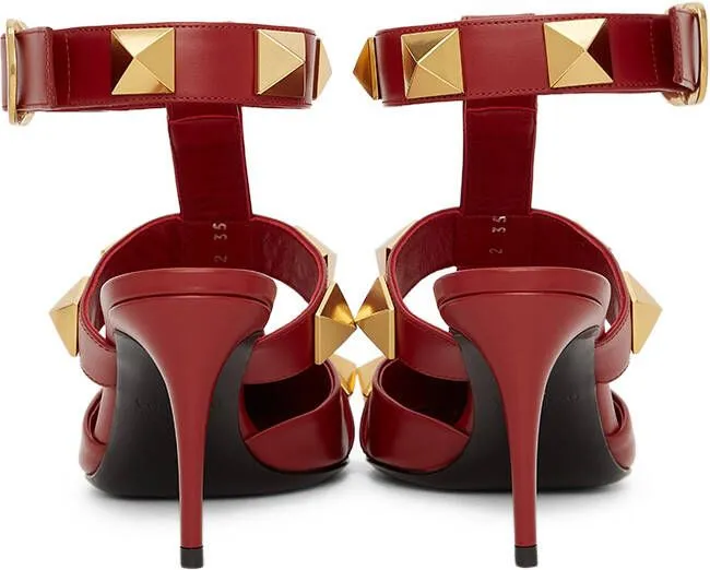 Valentino Garavani Red Roman Stud 80 Heels