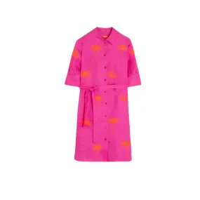 Vilagallo Hester Embossed Dress - Pink