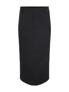 Vince Straight Fit Trouser Skirt in Black