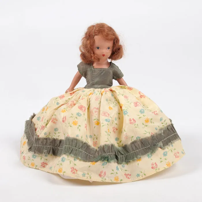 Vintage Nancy Ann Storybook Doll #197 A November Lass To Cheer Yellow