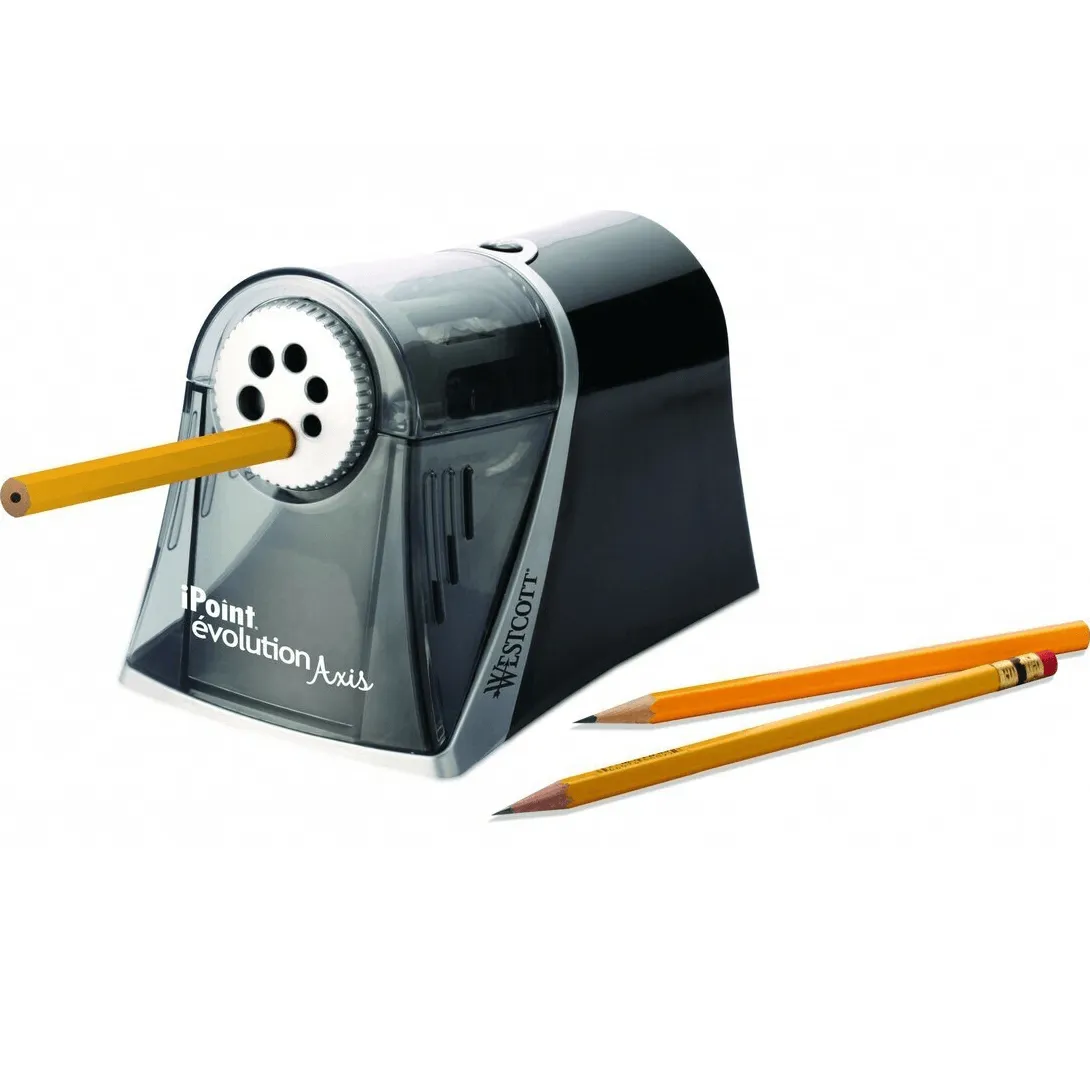 Westcott iPoint Evolution Axis Heavy Duty Electric Pencil Sharpener Multi Size Holes