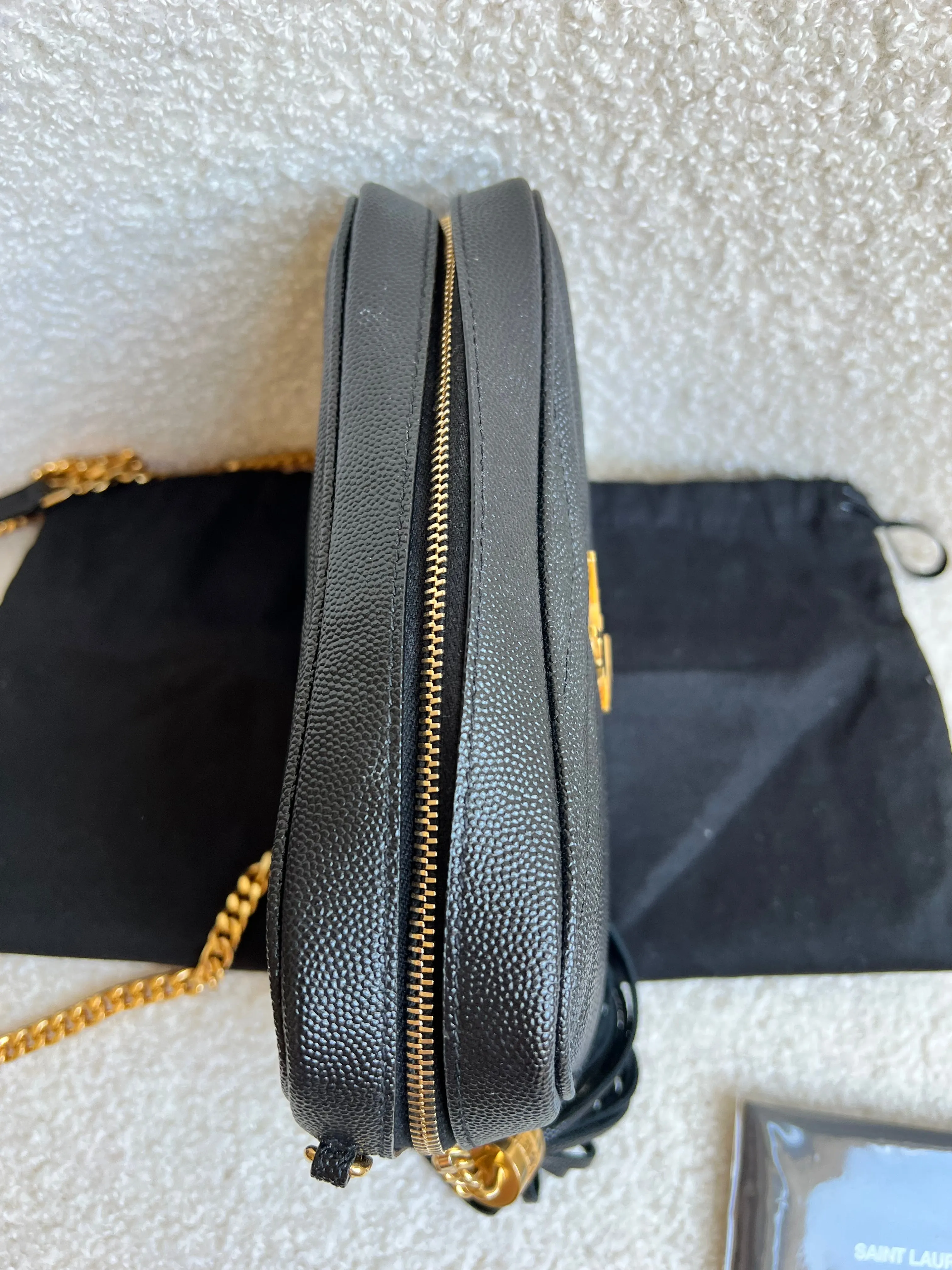 Yves Saint Laurent (YSL) Black Mini Lou Camera Bag