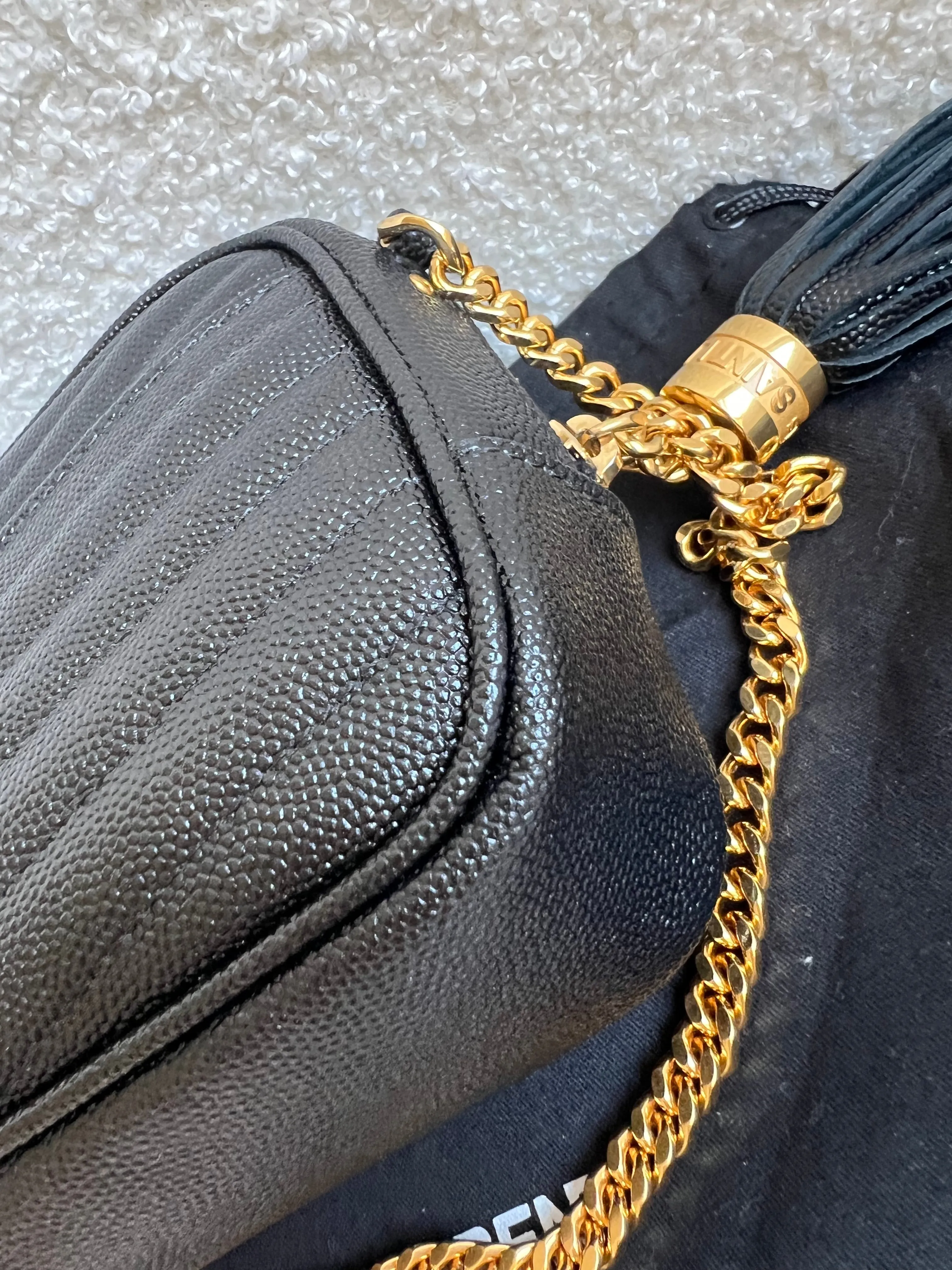 Yves Saint Laurent (YSL) Black Mini Lou Camera Bag