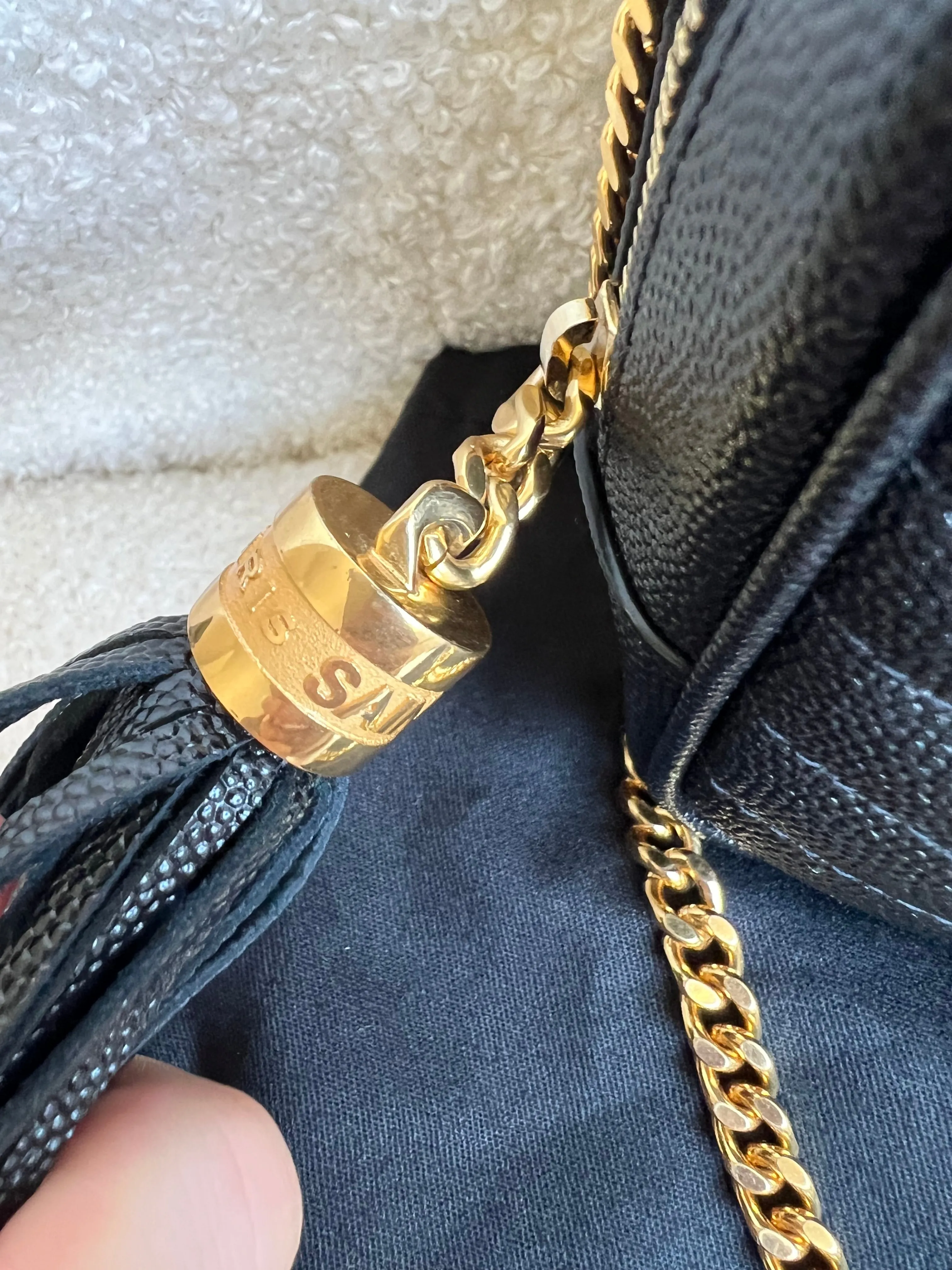 Yves Saint Laurent (YSL) Black Mini Lou Camera Bag