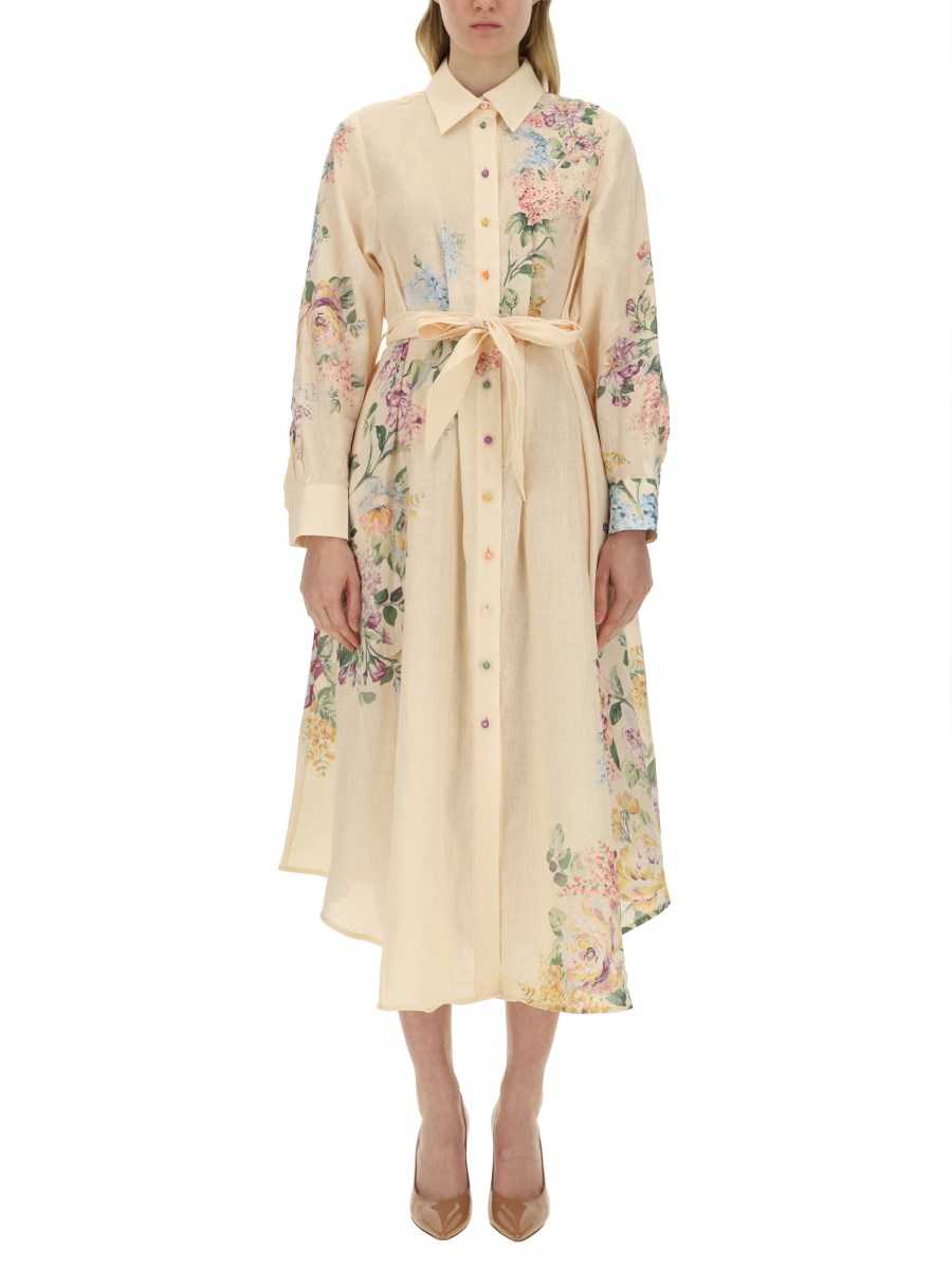 ZIMMERMANN    LINEN SHIRT DRESS